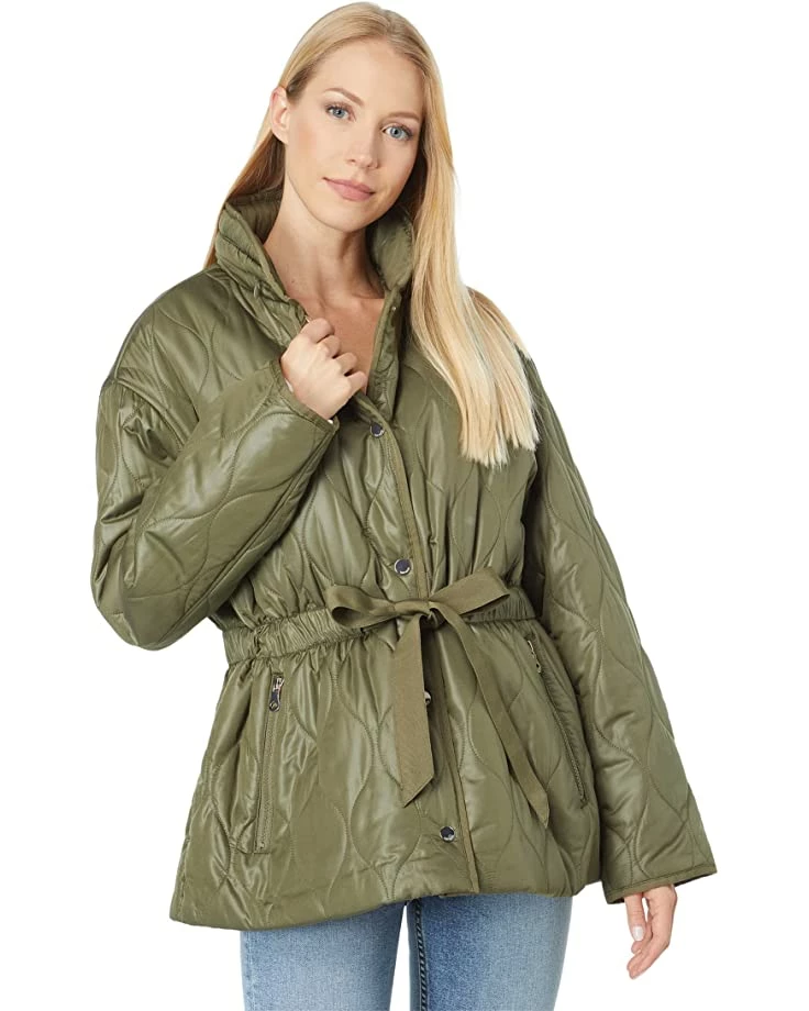 Kate Spade New York Coats & Outerwear Belted Short Quilt with Rollout Hood - Image 5