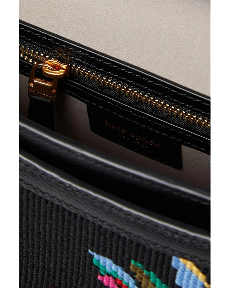 Kate Spade New York Handbags Katy Autumn Floral Needlepoint Fabric Medium Convertible Shoulder Bag - Image 4