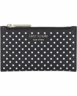 Kate Spade New York Wallets Spencer Metallic Dots Small Slim Bifold