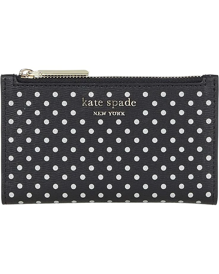 Kate Spade New York Wallets Spencer Metallic Dots Small Slim Bifold