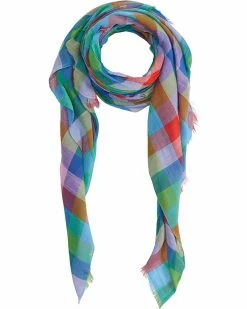 Kate Spade New York Scarves Madras Plaid Oversized Oblong