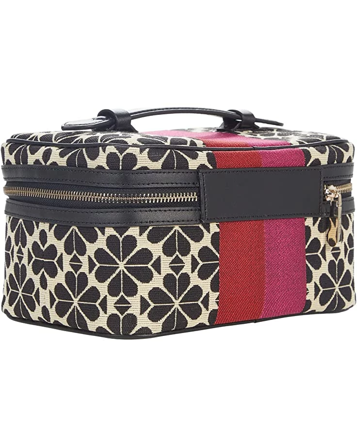 Kate Spade New York Bag and Travel Accessories Spade Flower Jacquard Stripe Vanity Kit - Image 2