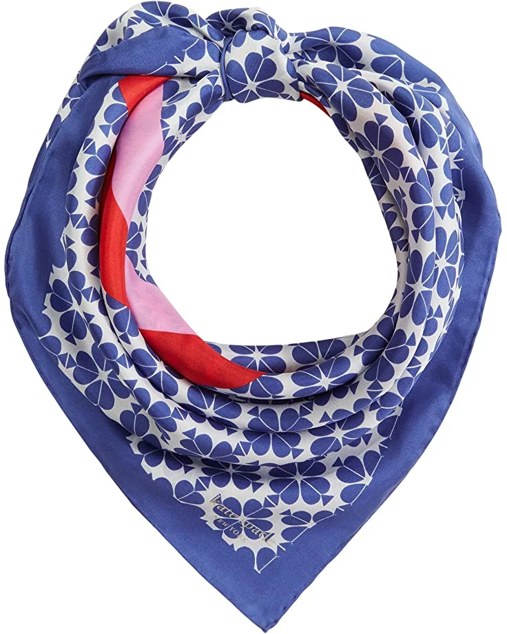 Kate Spade New York Scarves Spade Flower Stripe Silk Square