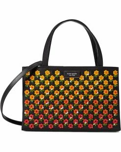 Kate Spade New York Handbags Sam Icon Floral Embellished Nylon Small Tote