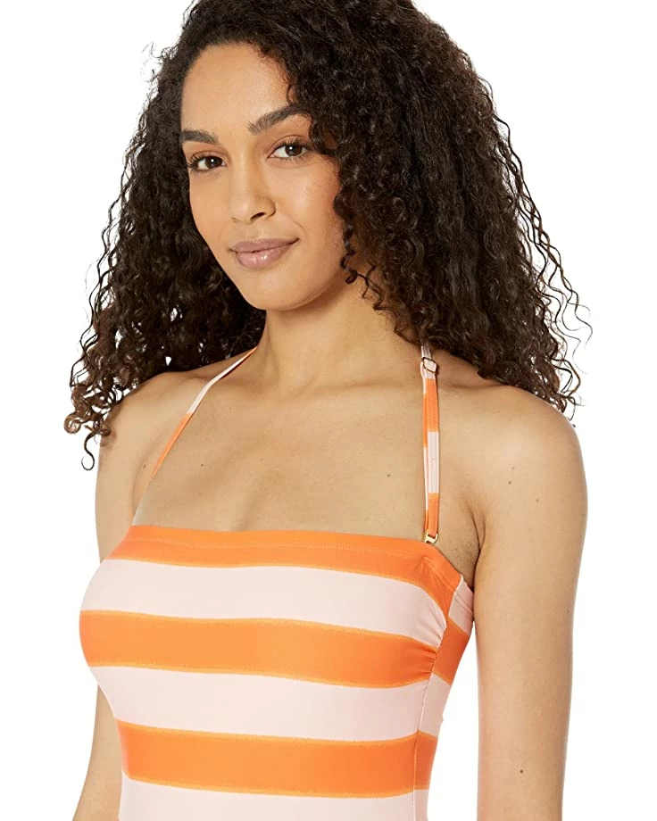 Kate Spade New York Swimwear Awning Stripe Classic Bandeau One-Piece - Image 3