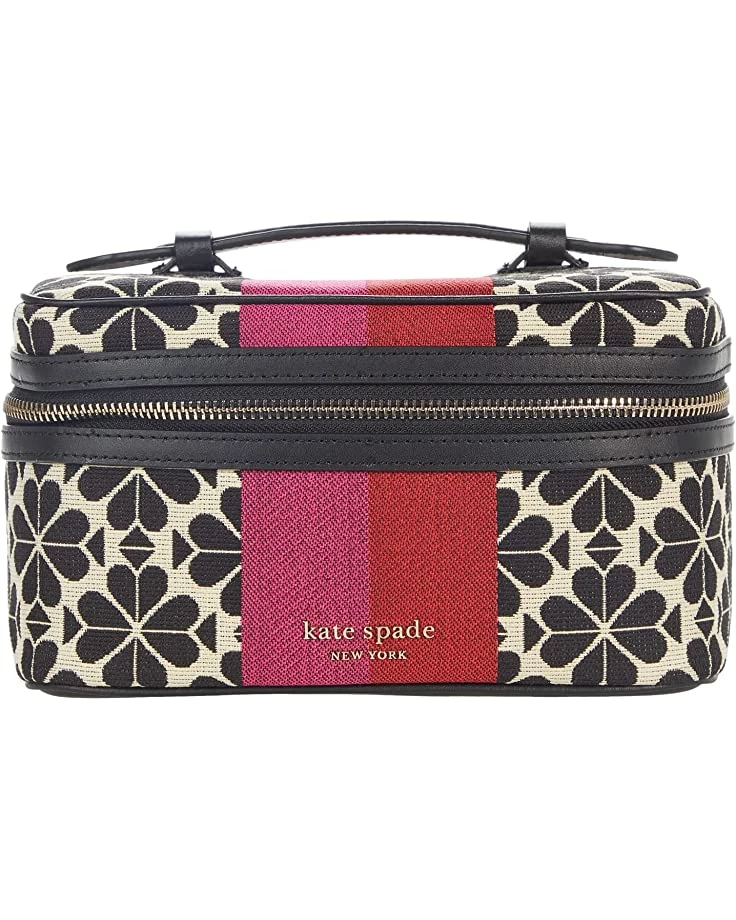 Kate Spade New York Bag and Travel Accessories Spade Flower Jacquard Stripe Vanity Kit