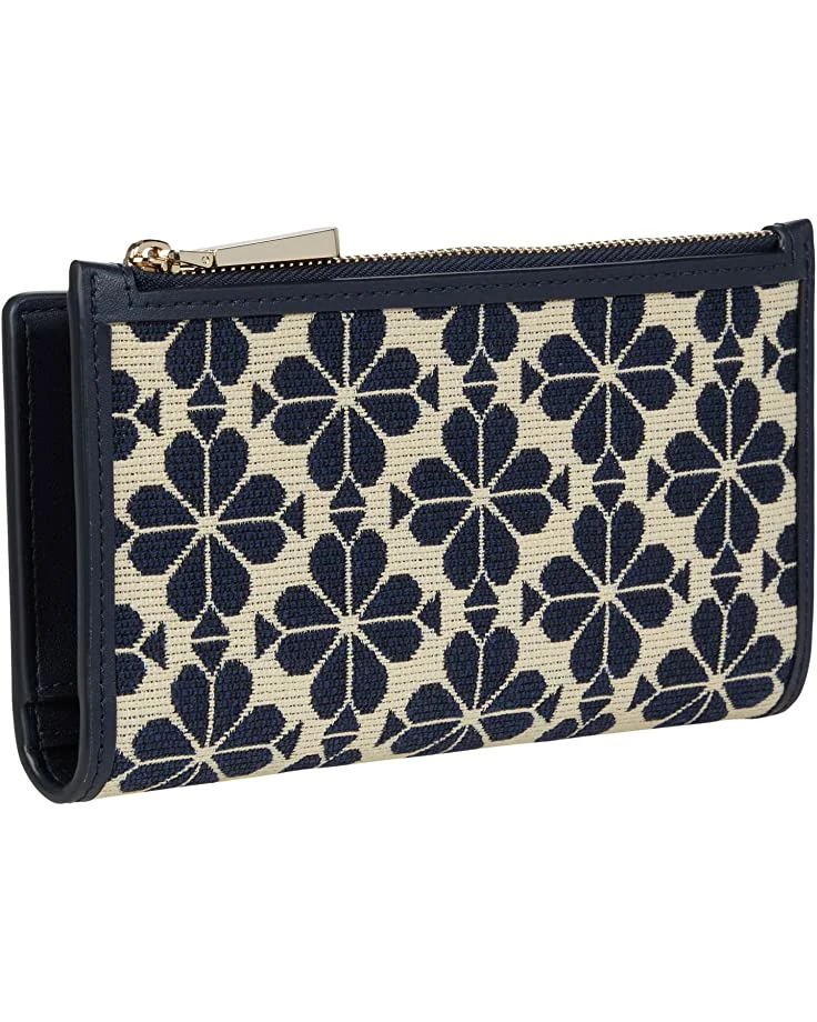 Kate Spade New York Wallets Spade Flower Jacquard Zip Slim Wallet - Image 2