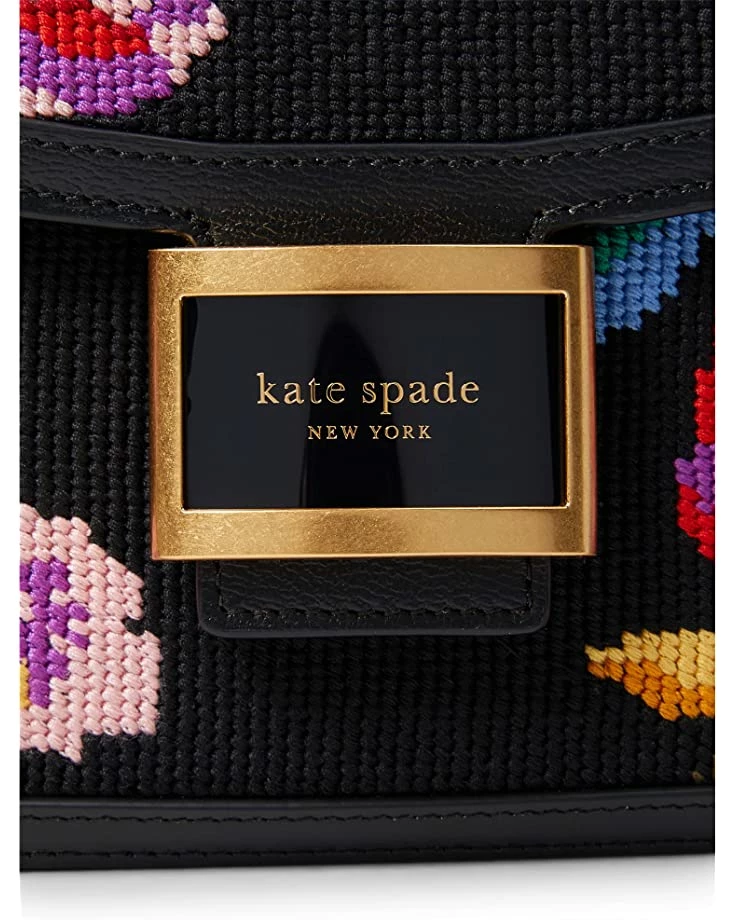 Kate Spade New York Handbags Katy Autumn Floral Needlepoint Fabric Medium Convertible Shoulder Bag - Image 3