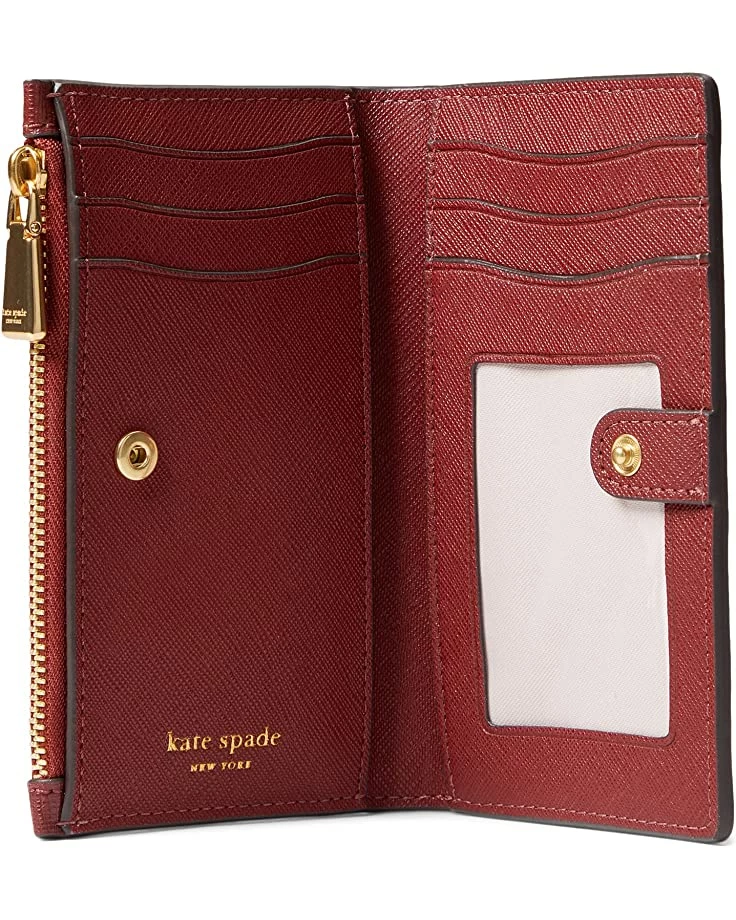 Kate Spade New York Wallets Morgan Bow Embellished Saffiano Leather Small Slim Bifold Wallet - Image 3