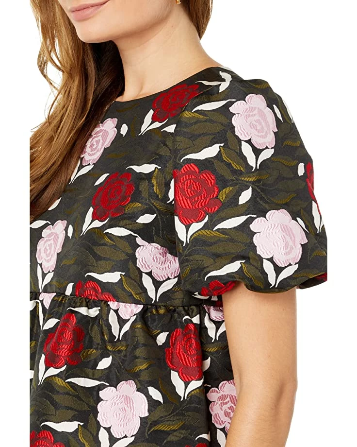 Kate Spade New York Shirts & Tops Rose Garden Brocade Top - Image 3