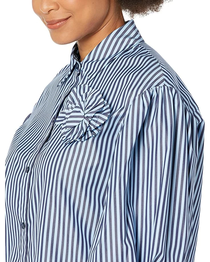 Kate Spade New York Shirts & Tops Pastry Stripe Carrie Shirt - Image 3